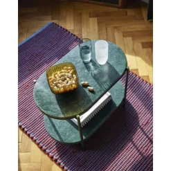 Tavolino Ovale In Marmo Nusa