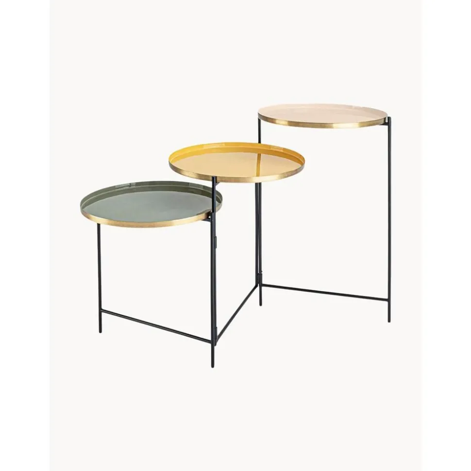 Tavolino Pieghevole Con 3 Piani Amrita