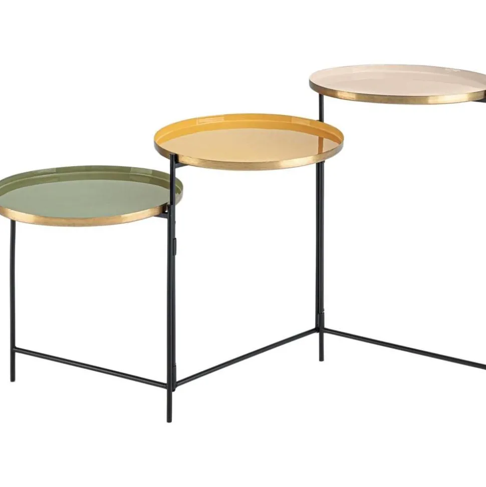 Tavolino Pieghevole Con 3 Piani Amrita