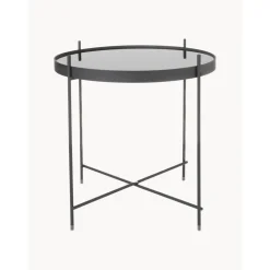 Tavolino Pieghevole Con Piano In Vetro Cupid