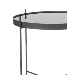 Tavolino Pieghevole Con Piano In Vetro Cupid