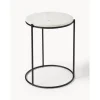 Tavolino Rotondo Con Piano In Marmo Ella
