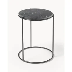 Tavolino Rotondo Con Piano In Marmo Ella