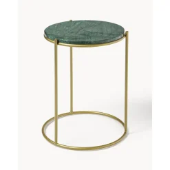 Tavolino Rotondo Con Piano In Marmo Ella