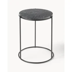 Tavolino Rotondo Con Piano In Marmo Ella