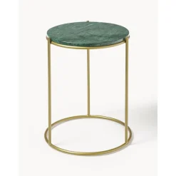 Tavolino Rotondo Con Piano In Marmo Ella