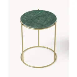 Tavolino Rotondo Con Piano In Marmo Ella