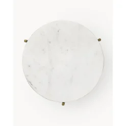 Tavolino Rotondo Con Piano In Marmo Ella