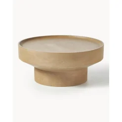 Tavolino Rotondo Da Salotto In Legno Di Mango Benno