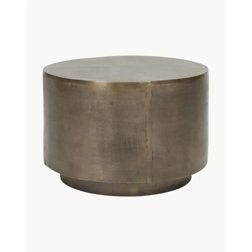 Tavolino Rotondo Da Salotto Con Finitura Anticata Rota