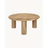 Tavolino Rotondo Da Salotto In Legno Di Quercia Didi