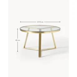 Tavolino Rotondo Da Salotto Fortunata