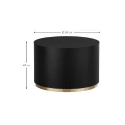 Tavolino Rotondo Da Salotto Clarice