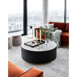 Tavolino Rotondo Da Salotto Xl Clarice