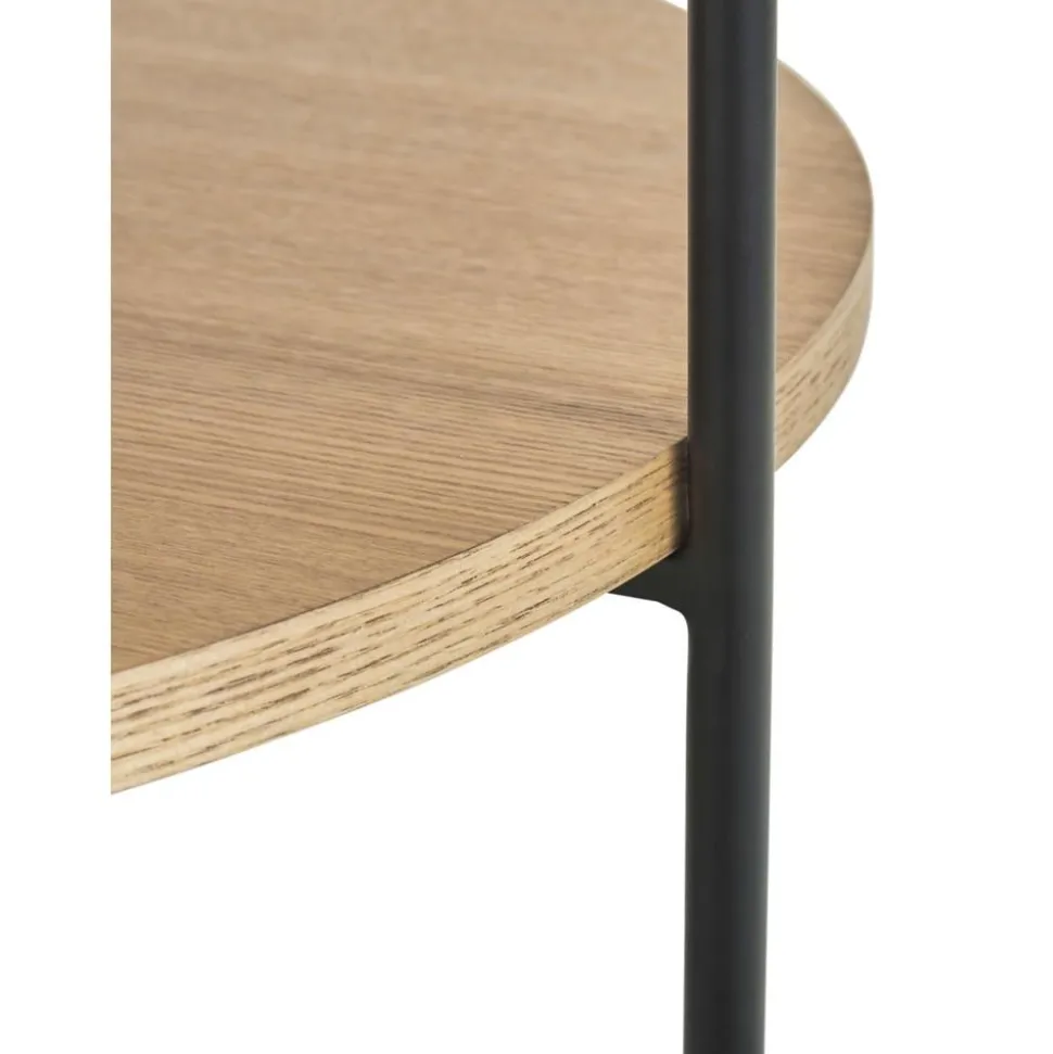 Tavolino Rotondo Da Salotto In Legno Renee