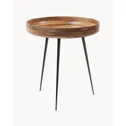 Tavolino Rotondo In Legno Di Mango Bowl