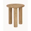 Tavolino Rotondo In Legno Di Quercia Didi