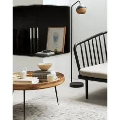 Tavolino Rotondo In Legno Di Mango Bowl