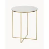 Tavolino Rotondo In Marmo Alys