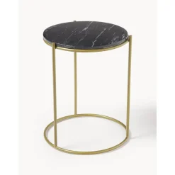 Tavolino Rotondo In Marmo Ella