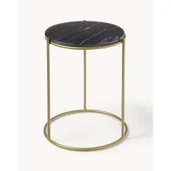 Tavolino Rotondo In Marmo Ella