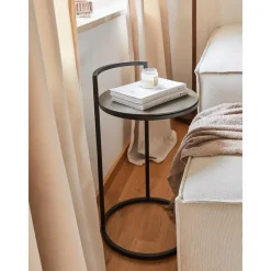 Tavolino Rotondo In Metallo Circle