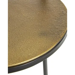 Tavolino Rotondo In Metallo Circle