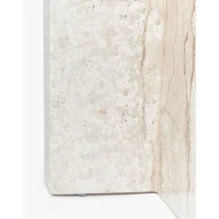 Tavolino Rotondo In Travertino Marisa