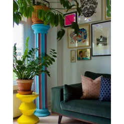 Tavolino Rotondo Zig Zag