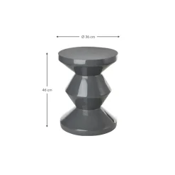 Tavolino Rotondo Zig Zag