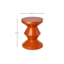 Tavolino Rotondo Zig Zag