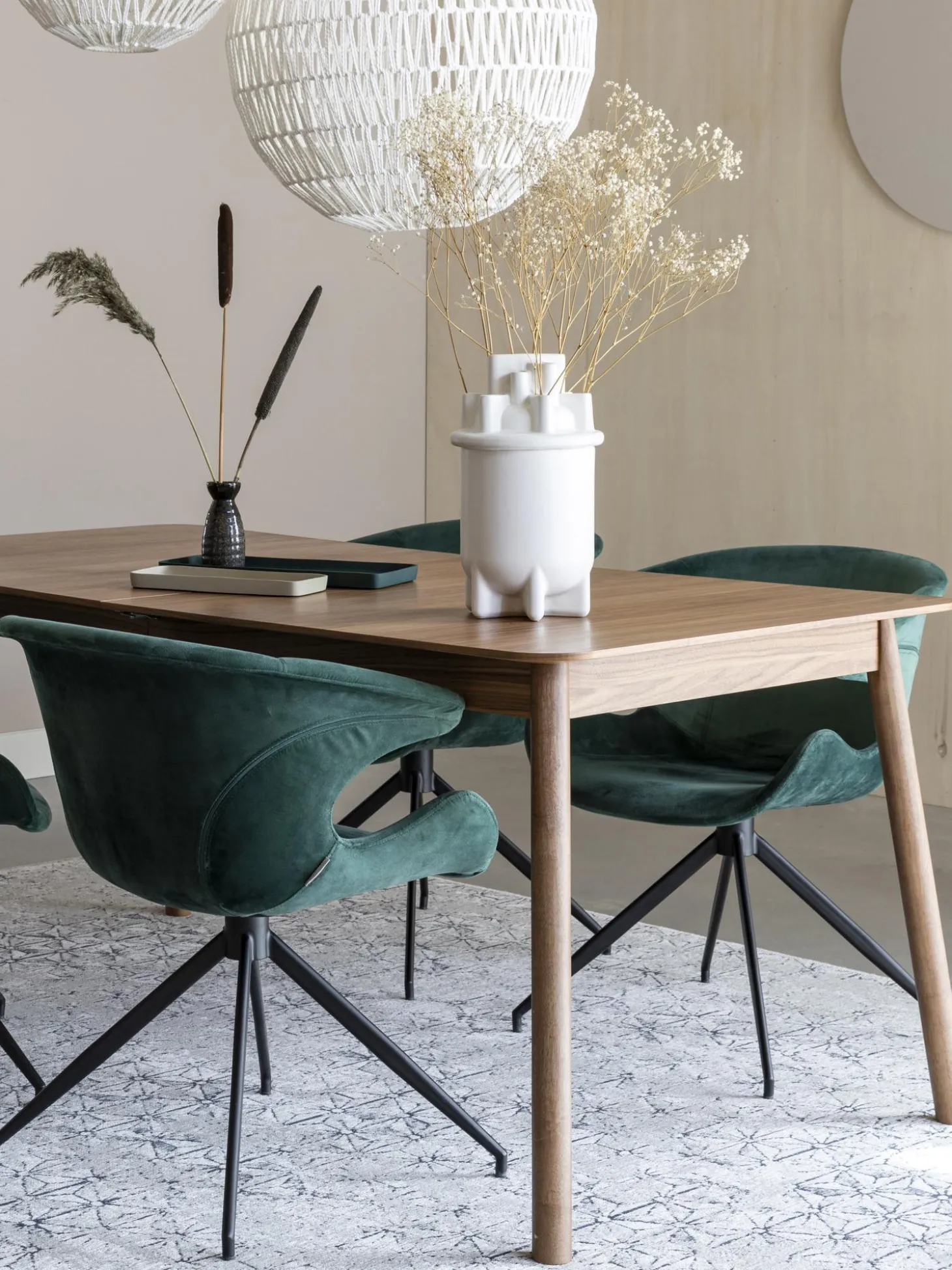 Tavolo Allungabile In Legno Di Noce Glimps 120 - 162 X 80 Cm