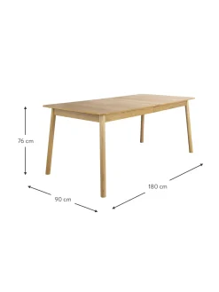 Tavolo Allungabile In Legno Di Frassino Glimps, 180 - 240 X 90 Cm