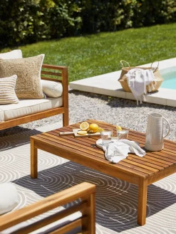 Tavolo Da Giardino In Legno Di Acacia Bo 100 X 60 Cm