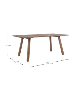 Tavolo Da Giardino In Legno Di Acacia Glasgow, 180 X 90 Cm