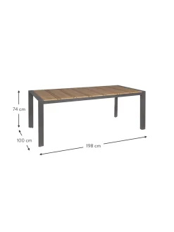 Tavolo Da Giardino Kubik, 198 X 100 Cm