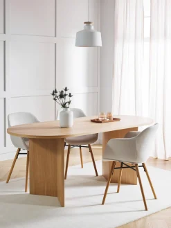 Tavolo Da Pranzo Ovale In Legno Toni, 200X90 Cm