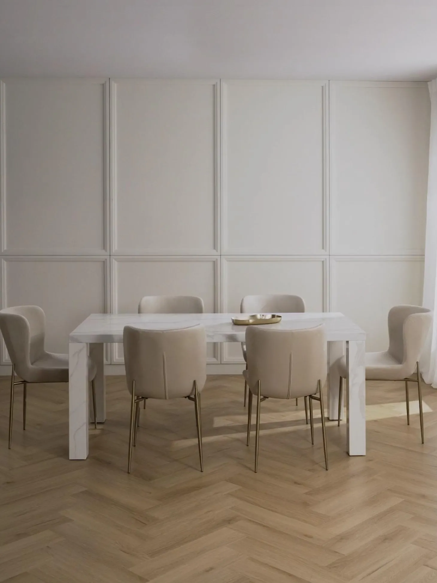 Tavolo Effetto Marmo Carl, 180 X 90 Cm