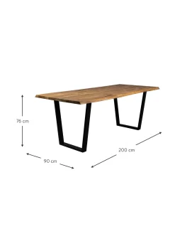 Tavolo In Legno Di Acacia Aka, In Verie Misure