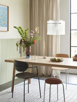 Tavolo In Legno Di Quercia Con Motivo Spina Di Pesce Herringbone, 200 X 100 Cm