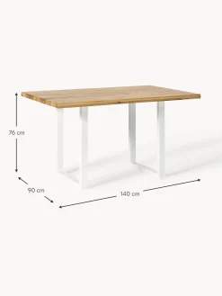 Tavolo In Legno Di Quercia Oliver, Varie Misure