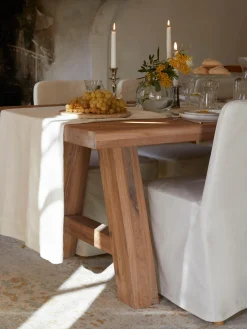 Tavolo In Legno Di Quercia Ashton, In Verie Misure