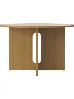 Tavolo Rotondo Con Finitura Di Quercia Androgyne, In Varie Misure