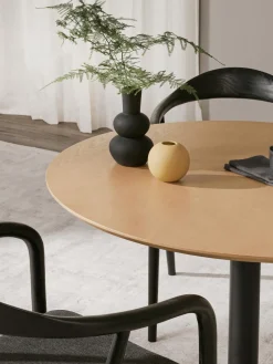 Tavolo Rotondo Con Finitura In Legno Di Frassino Minorca, O 100 Cm