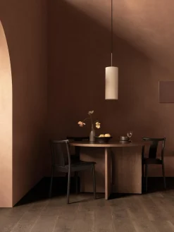 Tavolo Rotondo Con Finitura Di Quercia Androgyne, In Varie Misure