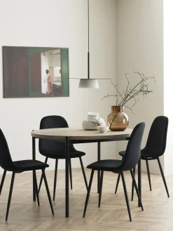 Tavolo Rotondo Con Sedie In Velluto Gilda, O 110 Cm