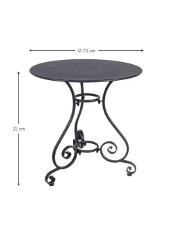 Tavolo Rotondo Da Balcone In Metallo Etienne, O 70 Cm