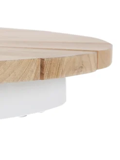 Tavolo Rotondo Da Balcone Con Piano In Legno Di Teak Hard & Ellen