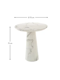 Tavolo Rotondo Effetto Marmo Disc