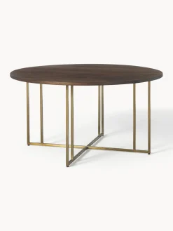 Tavolo Rotondo In Legno Di Mango Luca, In Verie Misure